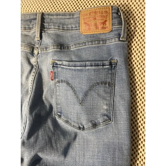 Levi's Mid Rise Skinny Lightweight Stretch Denim Jeans 12 - Picture 2 of 5